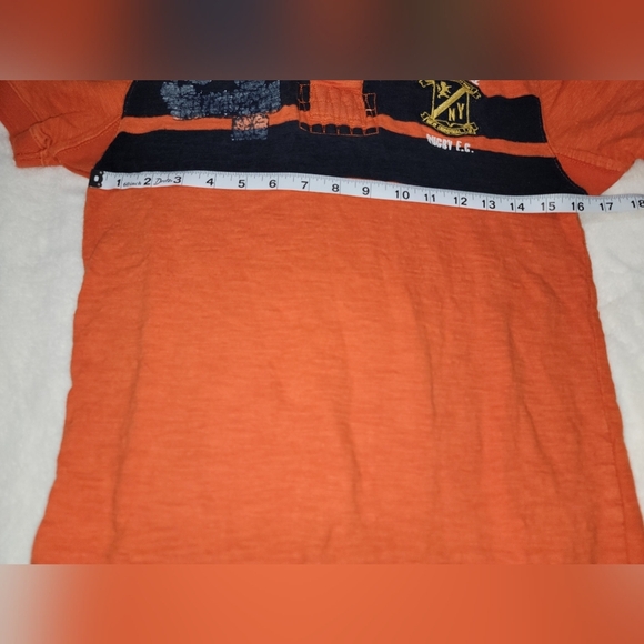 Aeropostale Orange and Black Polo Shirt Classic Style - Picture 5 of 9